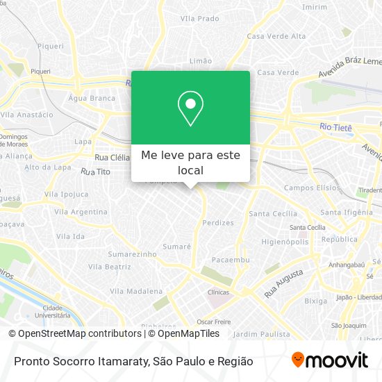 Pronto Socorro Itamaraty mapa