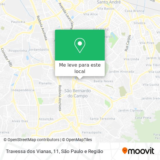 Travessa dos Vianas, 11 mapa