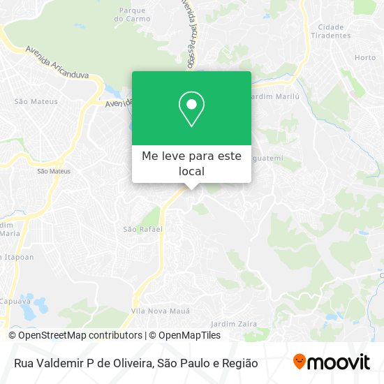 Rua Valdemir P de Oliveira mapa