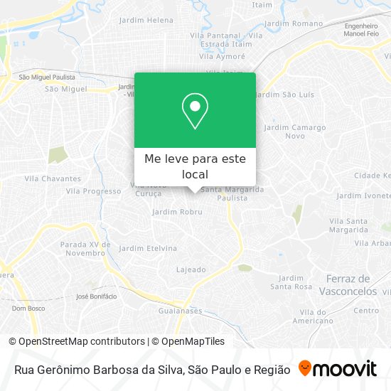 Rua Gerônimo Barbosa da Silva mapa