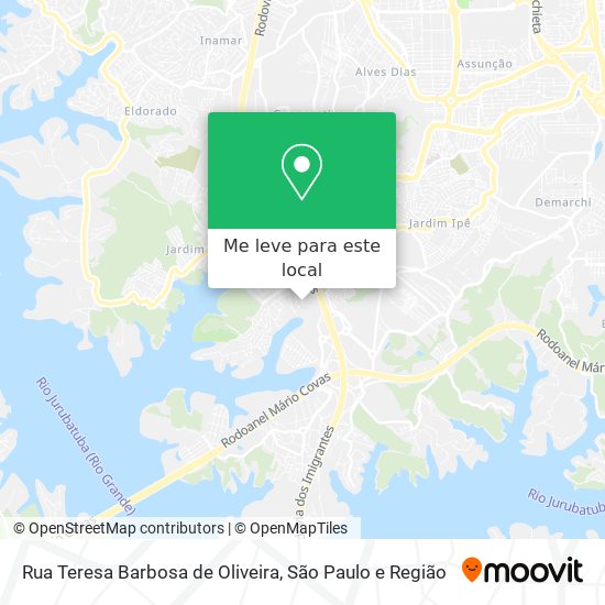 Rua Teresa Barbosa de Oliveira mapa