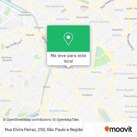 Rua Elvira Ferraz, 250 mapa