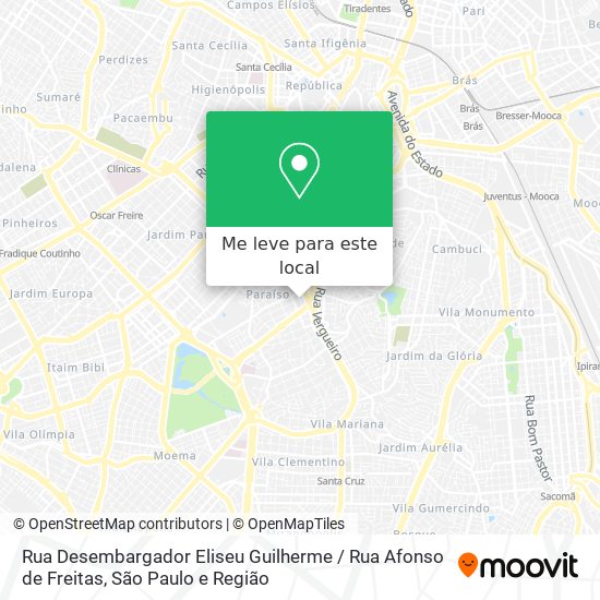 Rua Desembargador Eliseu Guilherme / Rua Afonso de Freitas mapa