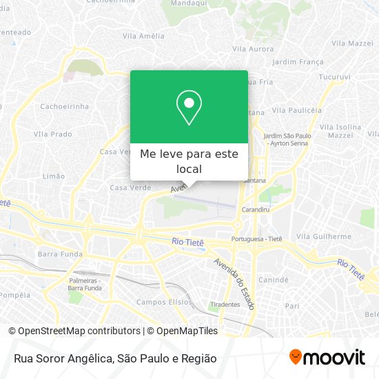 Rua Soror Angêlica mapa