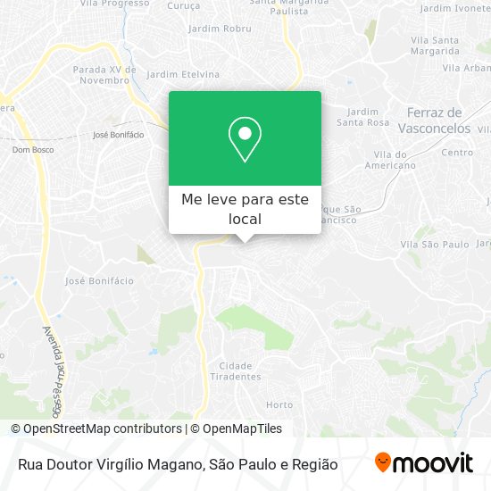 Rua Doutor Virgílio Magano mapa