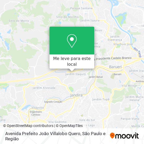 Avenida Prefeito João Villalobo Quero mapa