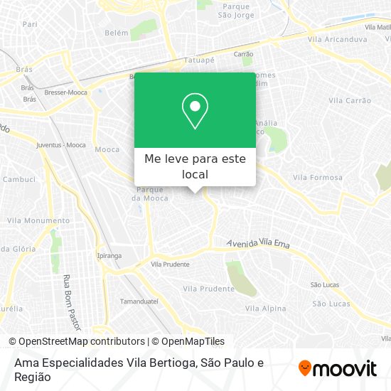 Ama Especialidades Vila Bertioga mapa