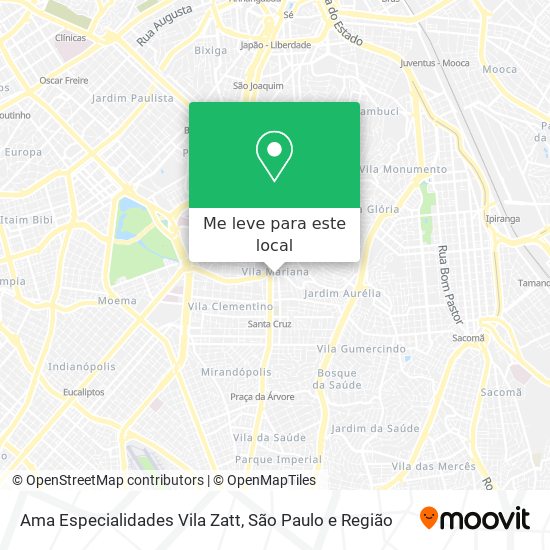 Ama Especialidades Vila Zatt mapa