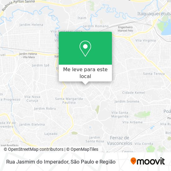 Rua Jasmim do Imperador mapa