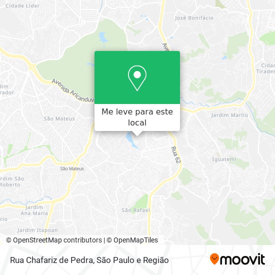 Rua Chafariz de Pedra mapa