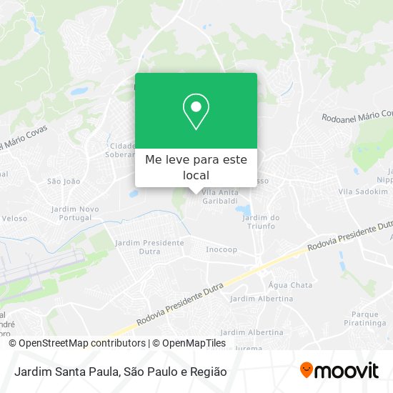 Jardim Santa Paula mapa