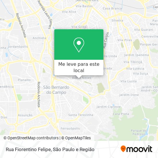Rua Fiorentino Felipe mapa