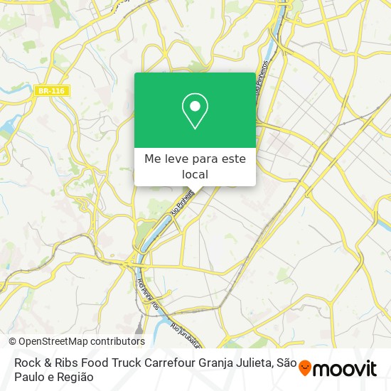 Rock & Ribs Food Truck Carrefour Granja Julieta mapa
