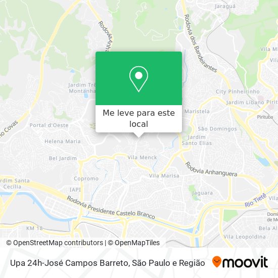 Upa 24h-José Campos Barreto mapa