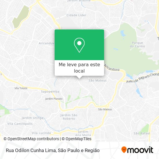 Rua Odilon Cunha Lima mapa