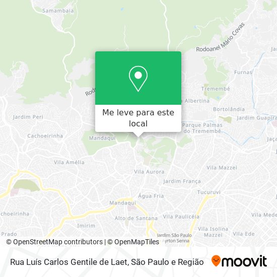 Rua Luís Carlos Gentile de Laet mapa