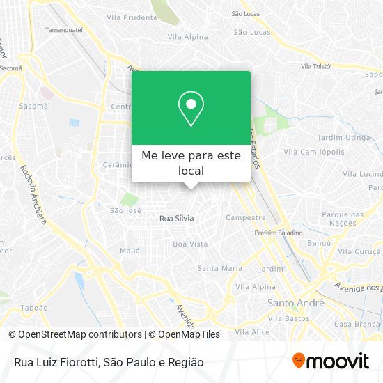 Rua Luiz Fiorotti mapa