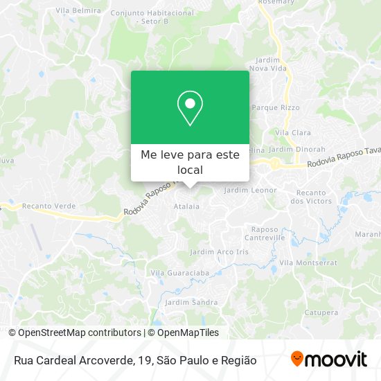 Rua Cardeal Arcoverde, 19 mapa