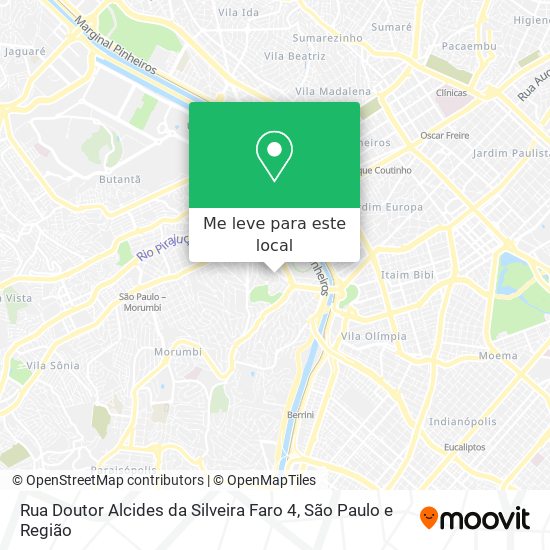 Rua Doutor Alcides da Silveira Faro 4 mapa