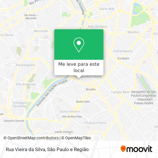 Rua Vieira da Silva mapa