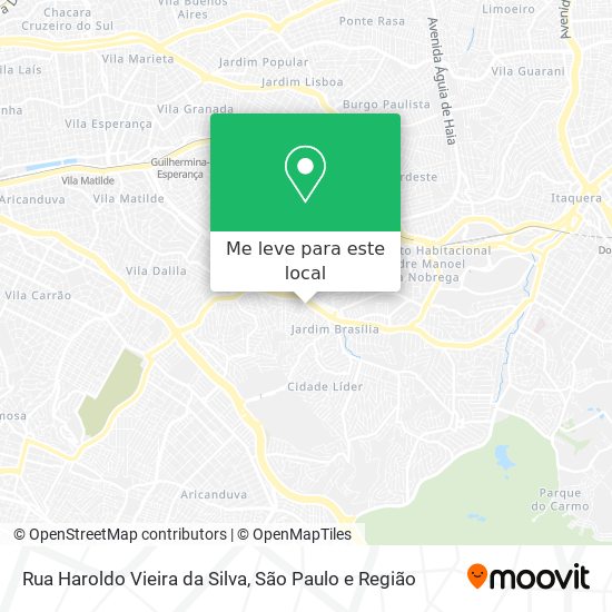 Rua Haroldo Vieira da Silva mapa