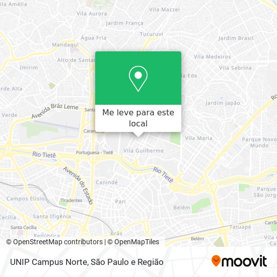 UNIP Campus Norte mapa