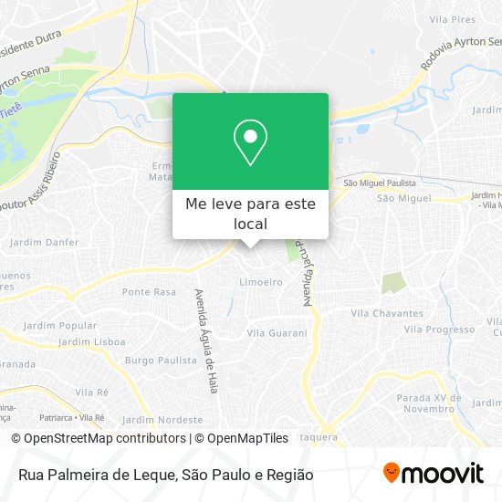 Rua Palmeira de Leque mapa