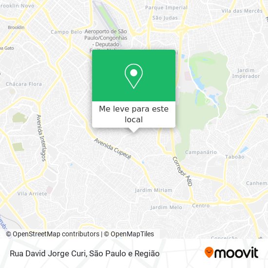 Rua David Jorge Curi mapa