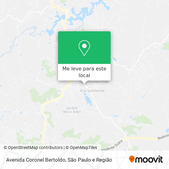 Avenida Coronel Bertoldo mapa