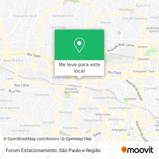 Forum Estacionamento mapa