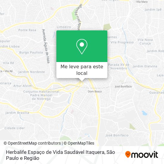 Herbalife Espaço de Vida Saudável Itaquera mapa