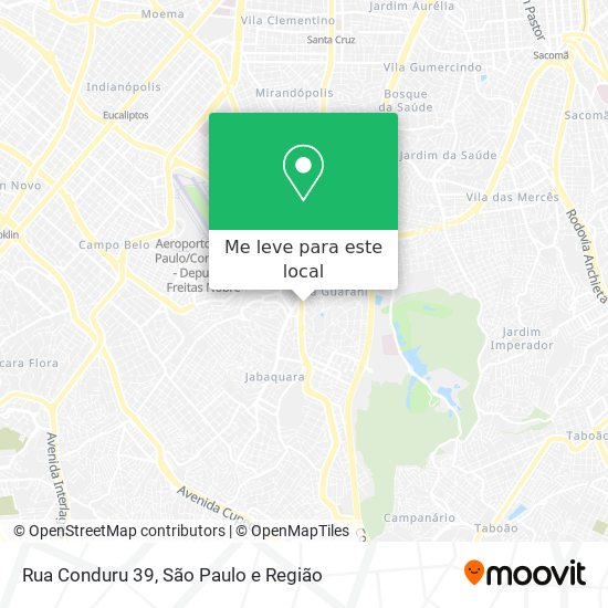 Rua Conduru 39 mapa