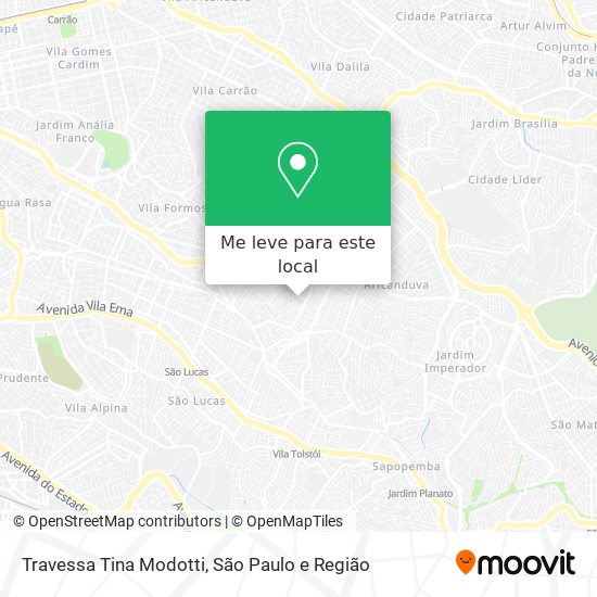 Travessa Tina Modotti mapa