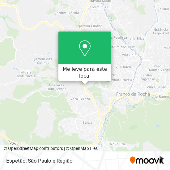 Espetão mapa