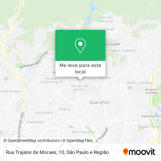 Rua Trajano de Moraes, 10 mapa