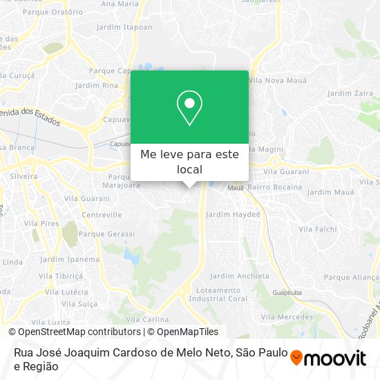 Rua José Joaquim Cardoso de Melo Neto mapa