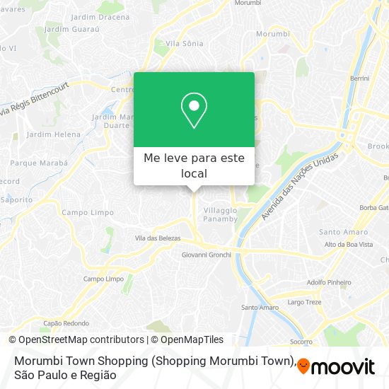 Morumbi Town Shopping mapa