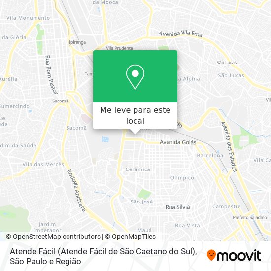 Atende Fácil (Atende Fácil de São Caetano do Sul) mapa
