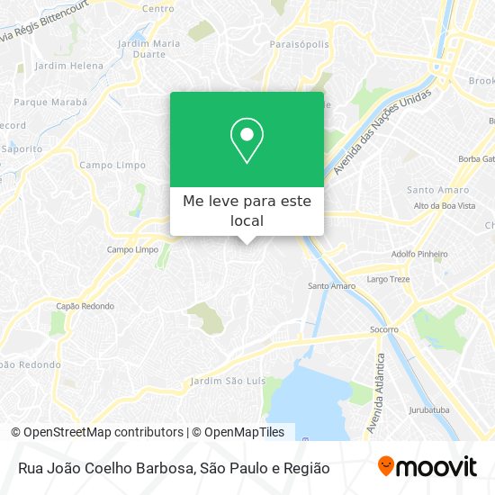 Rua João Coelho Barbosa mapa