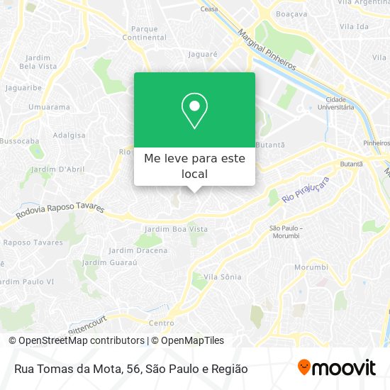 Rua Tomas da Mota, 56 mapa