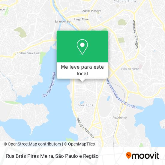 Rua Brás Pires Meira mapa