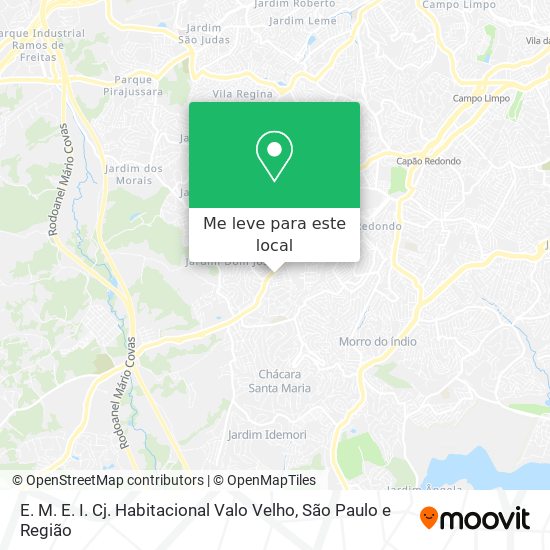 E. M. E. I. Cj. Habitacional Valo Velho mapa