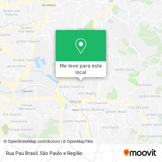 Rua Pau Brasil mapa