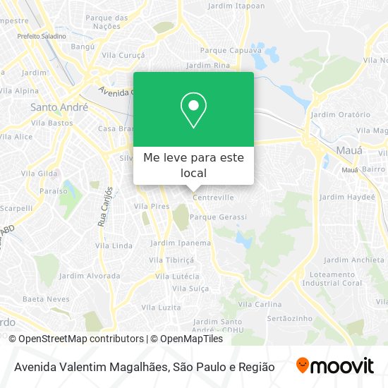 Avenida Valentim Magalhães mapa