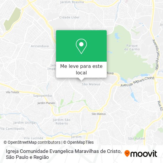 Igreja Comunidade Evangelica Maravilhas de Cristo mapa