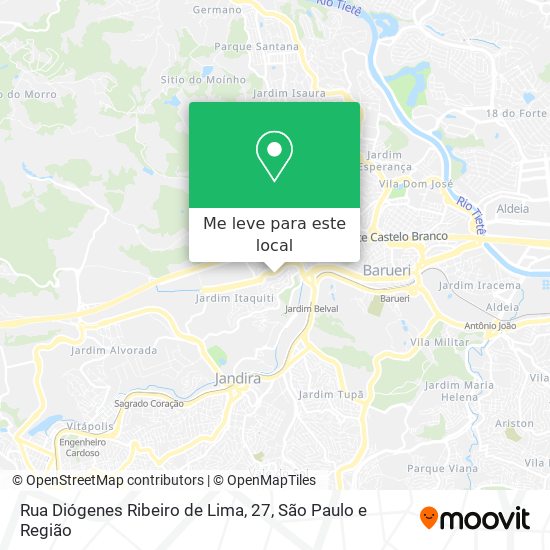 Rua Diógenes Ribeiro de Lima, 27 mapa