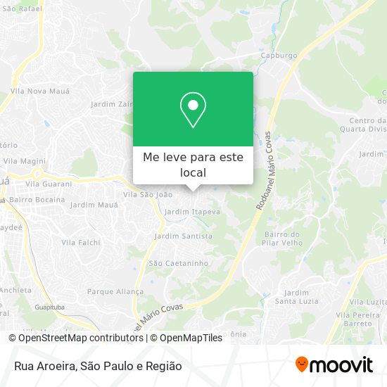 Rua Aroeira mapa