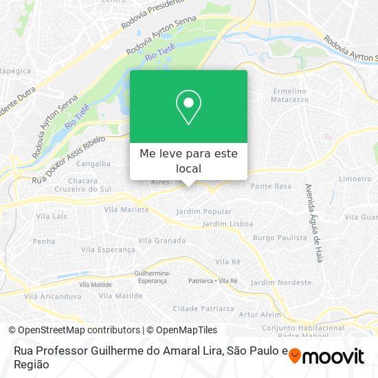 Rua Professor Guilherme do Amaral Lira mapa