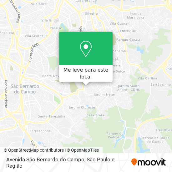 Avenida São Bernardo do Campo mapa