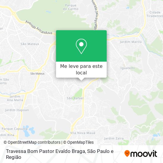 Travessa Bom Pastor Evaldo Braga mapa